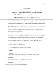 English Worksheet: lesson 