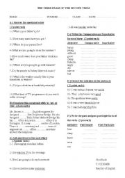 English Worksheet: aaa