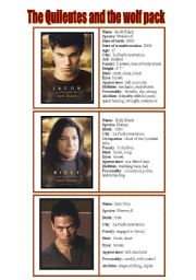 New moon characters  - speaking cards 3/5