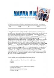 Mamma Mia (movie Activity) - with answers!
