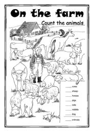 On the farm - Count the animals