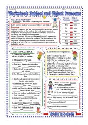 Worksheet: Subject and Object Pronouns