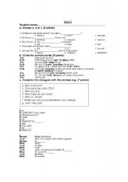 English Worksheet: Exercises Simple Present