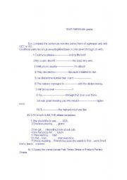 English worksheet: Test Paper 8th grade - Snapshot intermediate
