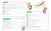 English Worksheet: QUESTION MAKING  in situations - PART 1