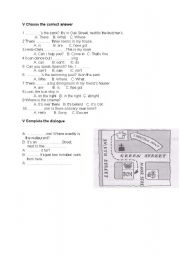 English worksheet: test