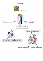 English worksheet: family