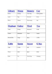 English worksheet: Taboo1