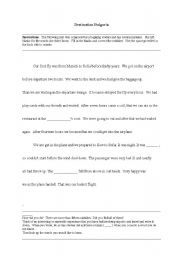 English Worksheet: Text Correction - A nightmare trip to Sophia