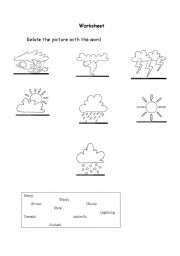 English Worksheet: weather