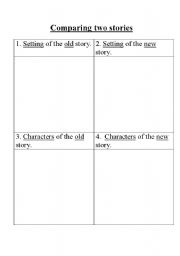 compare two stories worksheet