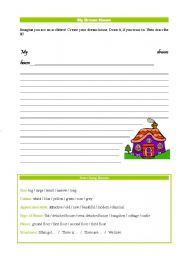 English Worksheet: My Dream House