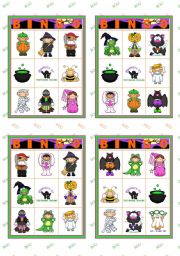 Halloween set (4)  - Bingo cards (1/2)