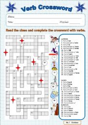 Verb crossword 1