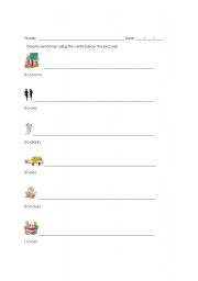 English worksheet: Sentence Structure practice