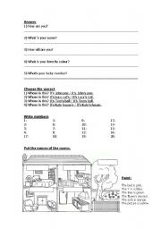 English Worksheet: Elementary Test