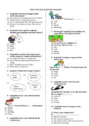 English Worksheet: characteristic features