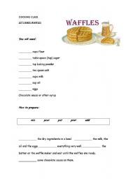 waffles recipe esl worksheet by dberaldo