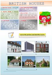 English Worksheet: BUILDINGS: BRITISH HOUSES