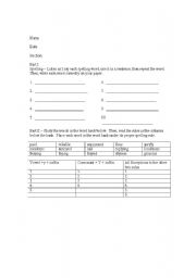 English Worksheet: Adding the suffix y to a Base Word