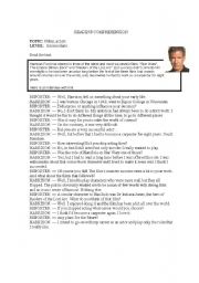 English Worksheet: Harrison Ford, film, actor