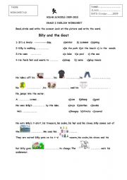 English Worksheet: Billy and the Goat