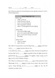 English Worksheet: Mr. Oliver worksheet