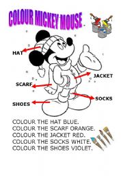 colour mickey mouse