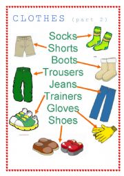 clothes part 2 - ESL worksheet by jessica farias