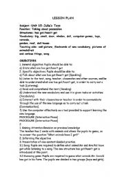 English worksheet: lesson plan for has hot-hasnt got