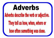 English Worksheet: adverb