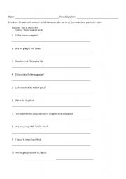 English worksheet: Regular Possessives