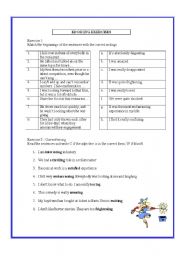 English Worksheet: ED/ING adjectives
