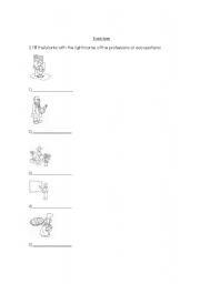 English Worksheet: professions and occupations