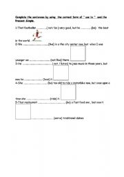 English worksheet: present simple and the correct form of 