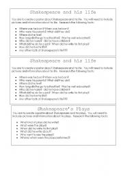 English Worksheet: Introductory activity to Shakespeare 