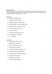English worksheet: Place Prepositions