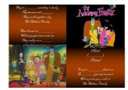 English Worksheet: The Addams family theme song