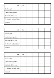 English Worksheet: Price Survey 