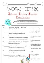 English worksheet: vocabulary sport