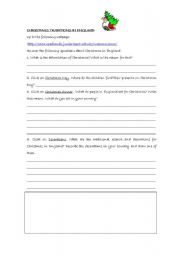 English worksheet: Christmas