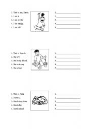 English Worksheet: Meet my friends