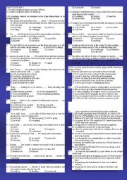 English Worksheet: Practice Exam