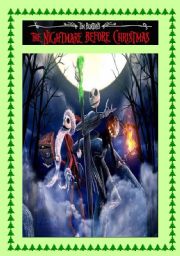 MOVIE ACTIVITY FOR CHRISTMAS - THE NIGHTMARE BEFORE CHRISTMAS (part 1) - 3 pages