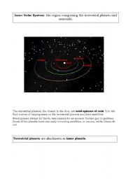 CLIL lesson on Inner Solar System