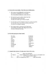 English worksheet: L5 quiz