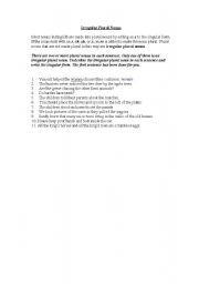 English Worksheet: Irregular Plural Nouns