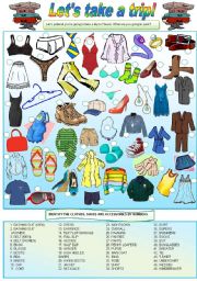 Clothes Printable English ESL Vocabulary Worksheets - 2 - EngWorksheets