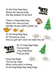 English Worksheet: Ning Namg Nong Poem