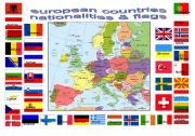 european countries flags and nationalities